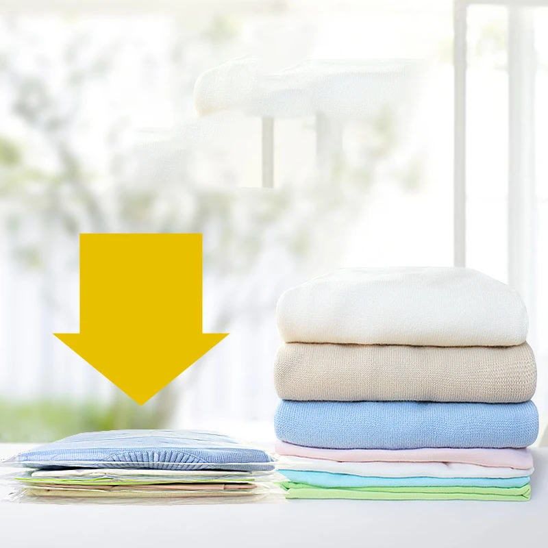 4 шт. ручная прокатка дорожная вакуумная сумка для хранения компрессионная