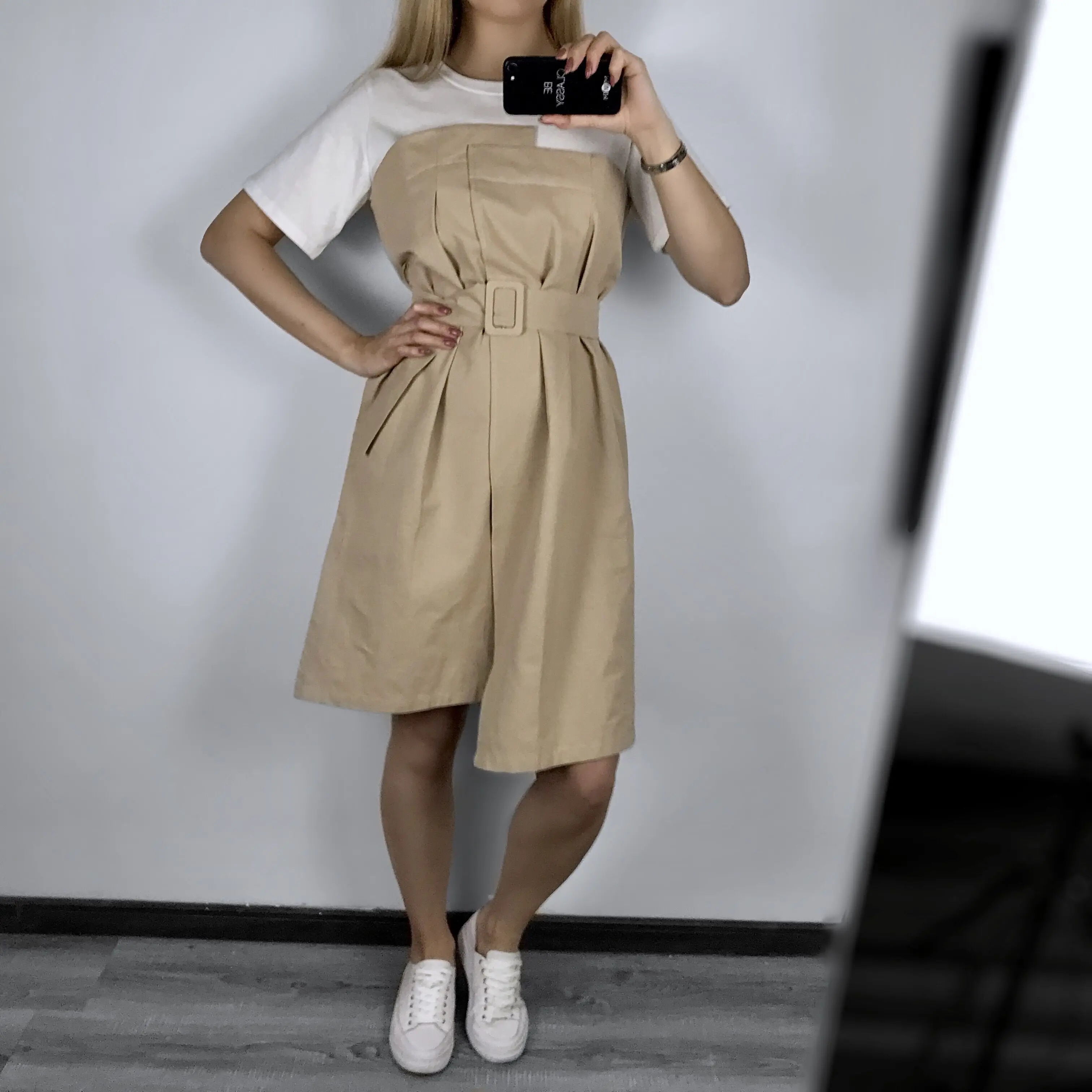 FATIKA, женские стильные платья с коротким рукавом и круглым вырезом, повседневные платья на шнуровке, Летнее Платье До Колена Для Женщин