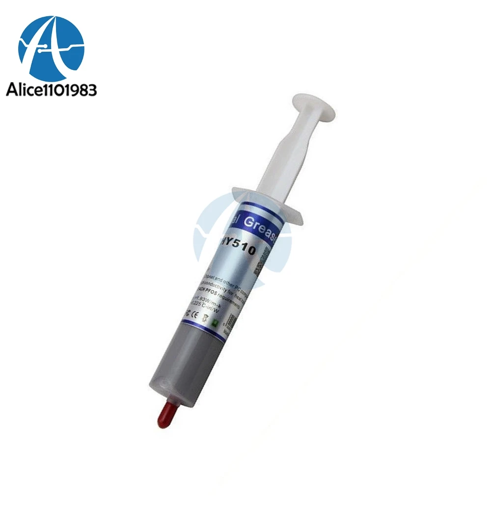 Серая термопроводящая смазка HY510 30 г, паста для охлаждения графического процессора VGA, чипсета