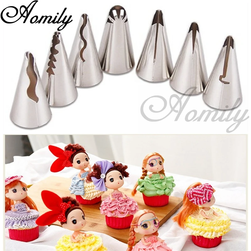 Насадки для украшения торта 7 шт./компл.|nozzle decorate|flowers bakerybaking decoration |