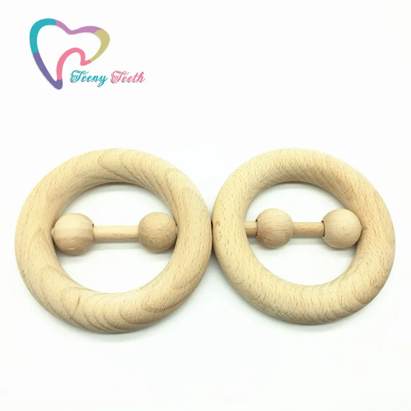 1 шт. детская деревянная игрушка погремушка из Букового дерева|baby wooden teething|toys toystoys