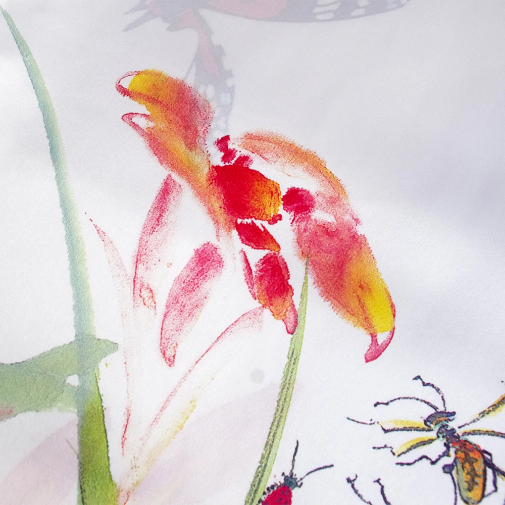 Aishidis новый длинный шелковый шарф цветочный большой и шали цветок петунии бабочка