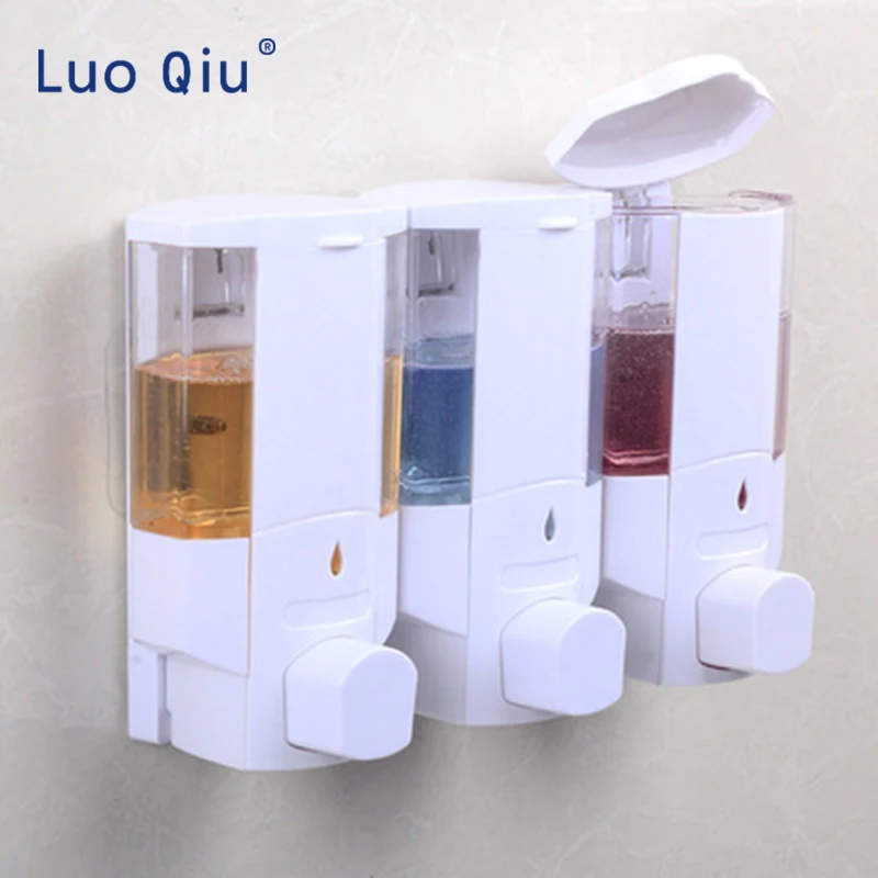 Домашняя Тройная дозатор для мыла abs пластиковая настенная Коробка бутылка