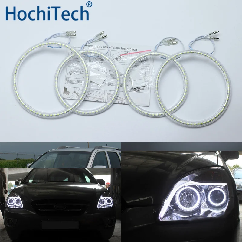 

Ultra bright SMD white LED angel eyes halo ring kit daytime running light DRL for Kia Carens Rondo 2006-2011
