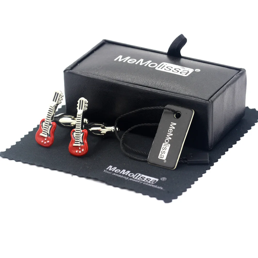 MeMolissa витринная коробка запонки винтажные скрипки романтические красные для