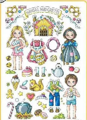 Золотая коллекция Набор счетных крестиков ганзель и Гретель волшебник ведьмы