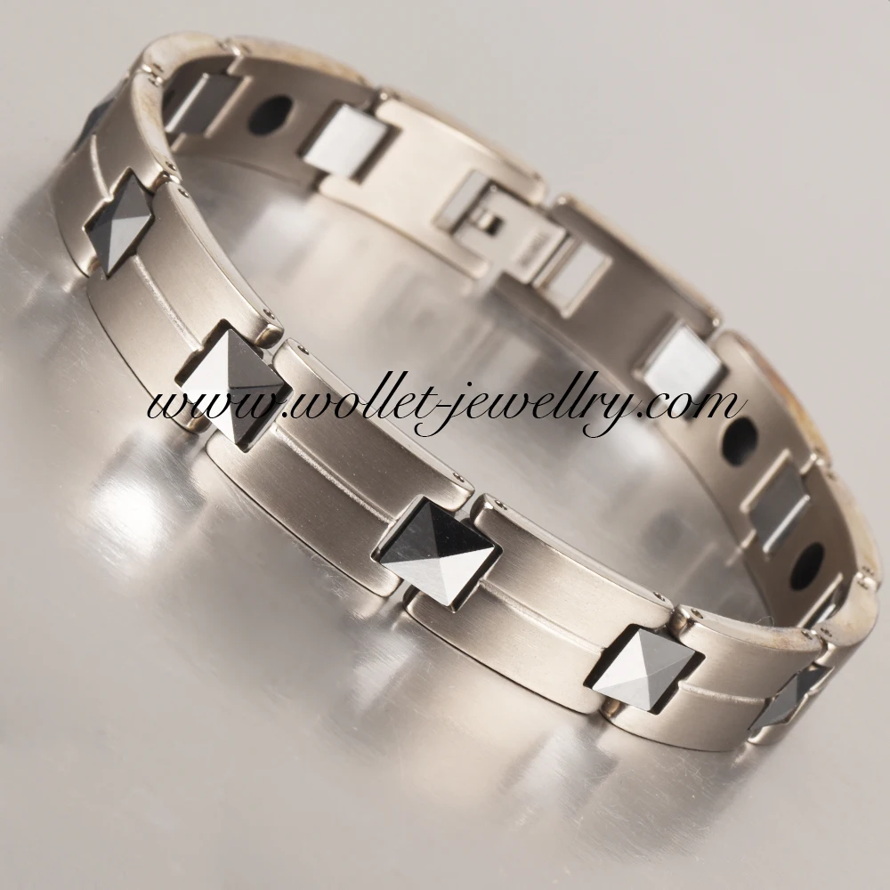 Wollet Jewelry энергетический мужской женский германиевый чистый титановый браслет