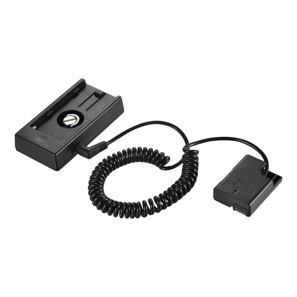 NP-F970 to EN-EL14 Andoer NP-F970 для LP-E6 EN-EL15 EN-EL14 NP-FW50 манекен Батарея пластина Крепление Адаптер пружинный кабель для цифровой однообъективной зеркальной камеры Canon EOS Батарея адаптер - Цвет: NP-F970 to EN-EL14