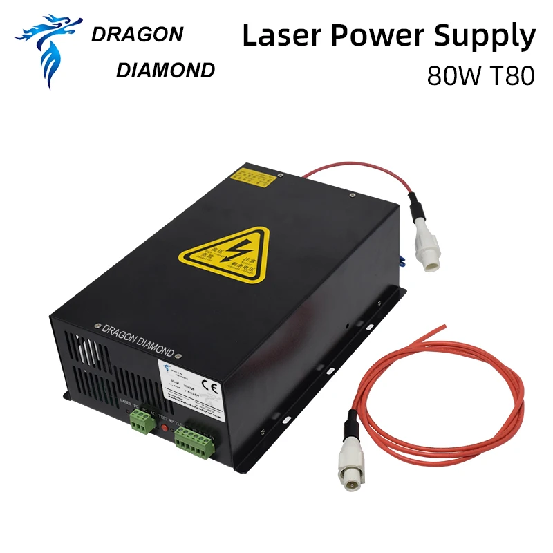 CO2 лазерный 80 Вт Питание HY T80 для станок гравировки и резки|supply power|machine |