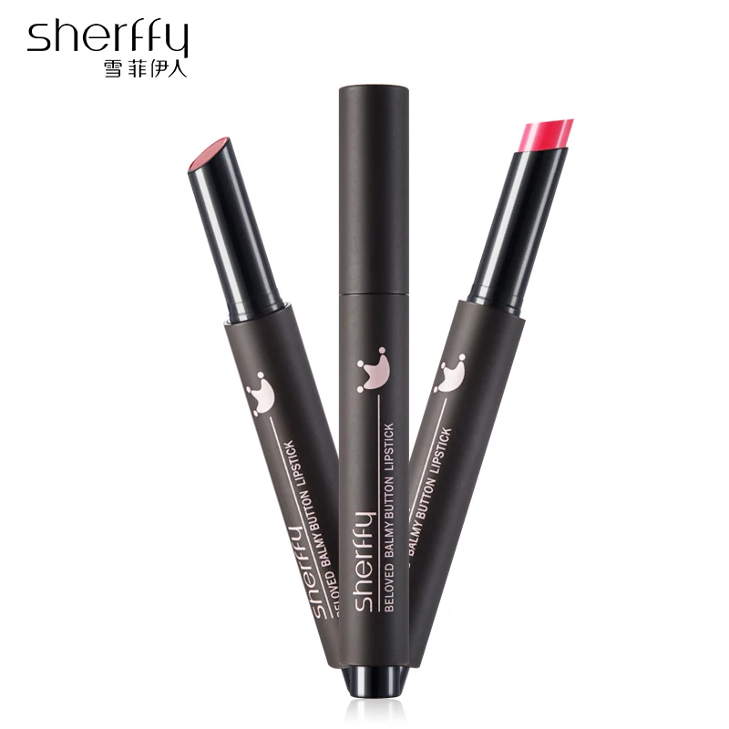 Помада для губ Sherffy черная губная помада карандаш Корейская макияжа рубинами и