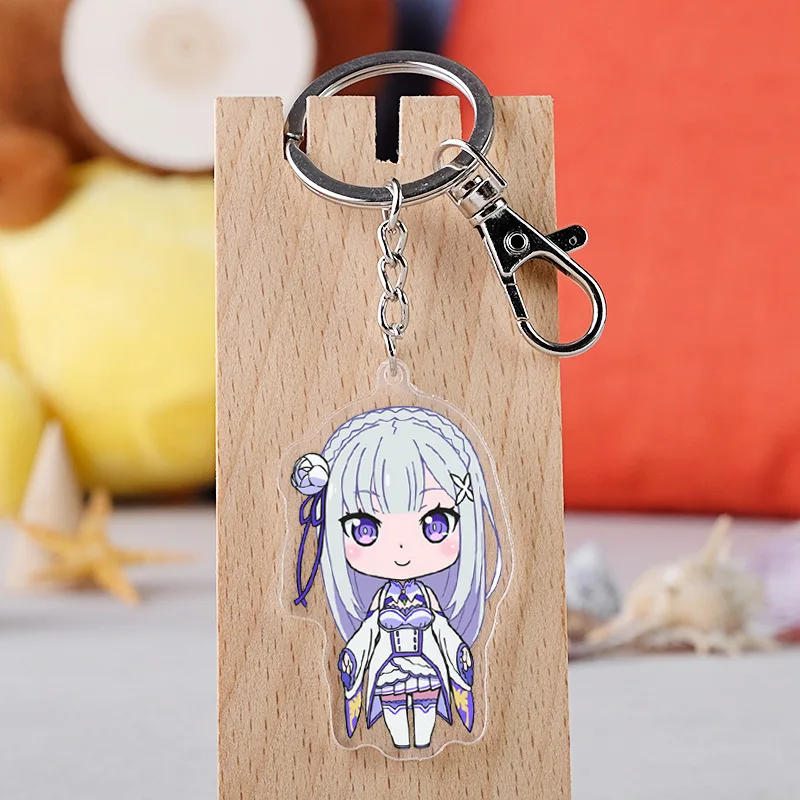 Аниме Re Zero: жизнь в другом мире от Zero мультяшная фигура брелок для ключей