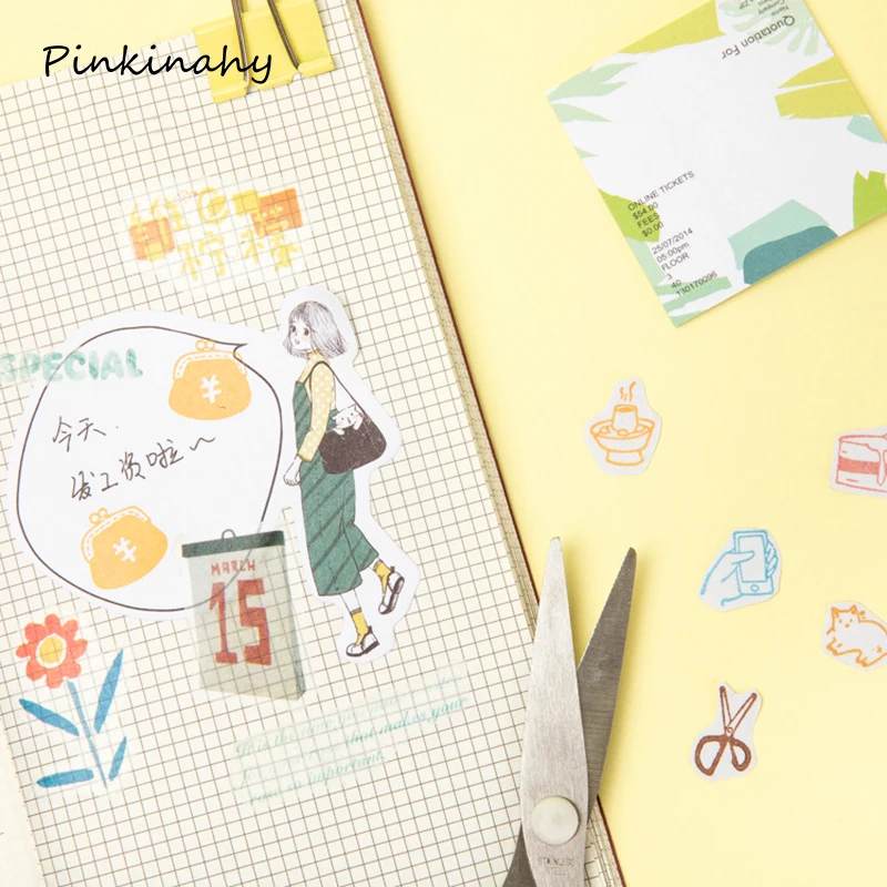 Винтажная Ежедневная жизнь кошачья пищевая лента украшения Штампы деревянные и