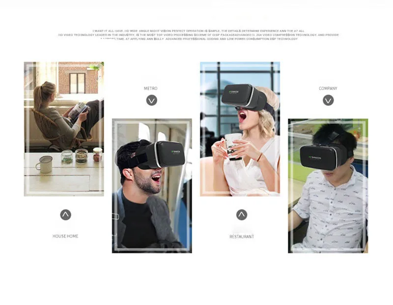 Shinecon 6,0 VR очки гарнитура Версия виртуальной реальности очки 3D очки гарнитура для шлема для 4,7-6,0 дюймового смартфона