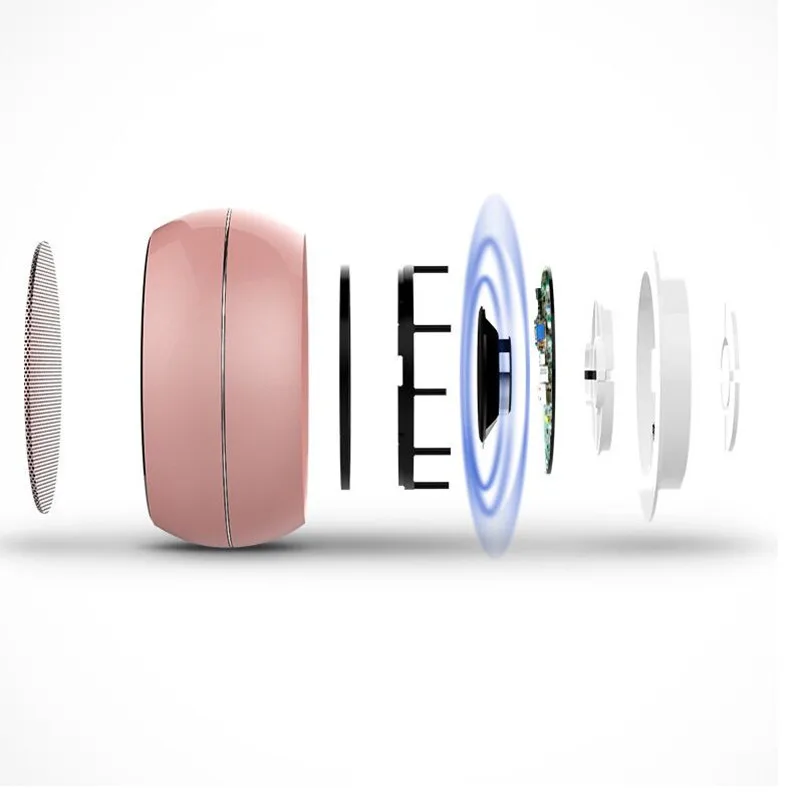 Маленькая bluetooth колонка мини сабвуфер металлическая музыкальная беспроводная