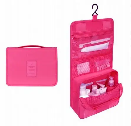 Hok pink Косметичка для макияжа, дорожная косметичка, органайзер, чехол для женщин и мужчин, Большая водонепроницаемая несессер, косметичка, косметичка для хранения косметики - Цвет: Hok pink