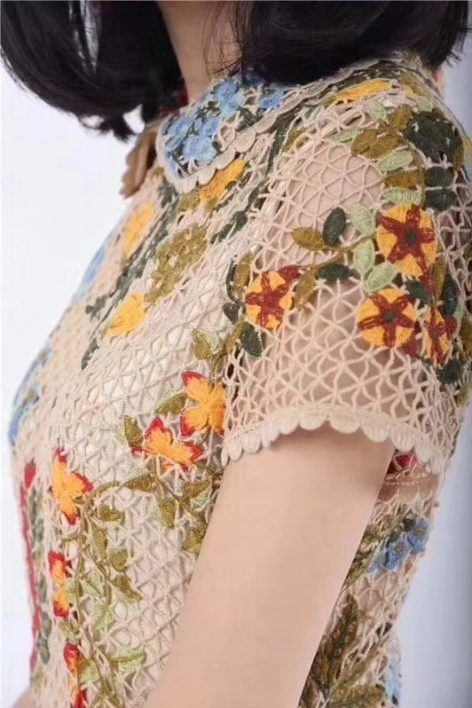 Vestidos verano vadim вышитые цветочные платья для женщин Милое длинное платье с оборками модная Милая офисная одежда для женщин