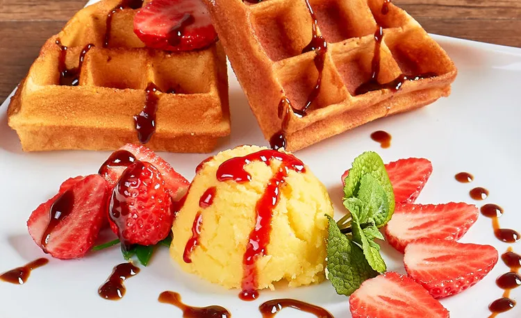 Модель вафель модель маффина пирожного пищи образцы для ресторана поддельный