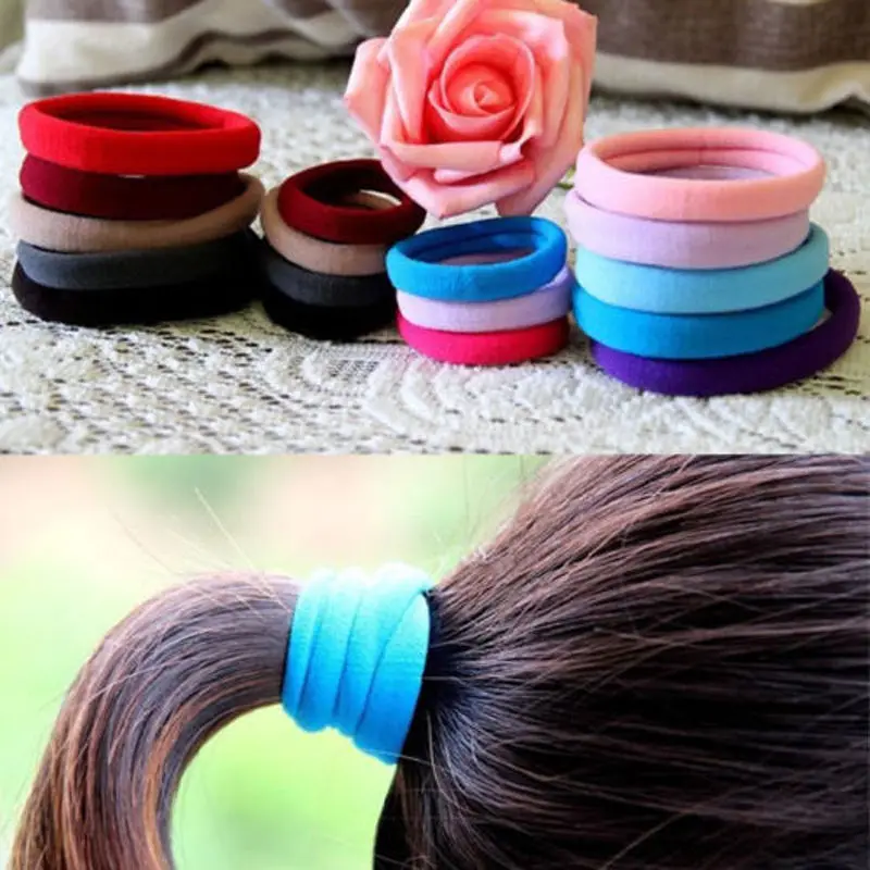 300pcs/lot Candy Color Hair Holders High Quality Rubber Bands Elastics Girls Accessories Women Rope |