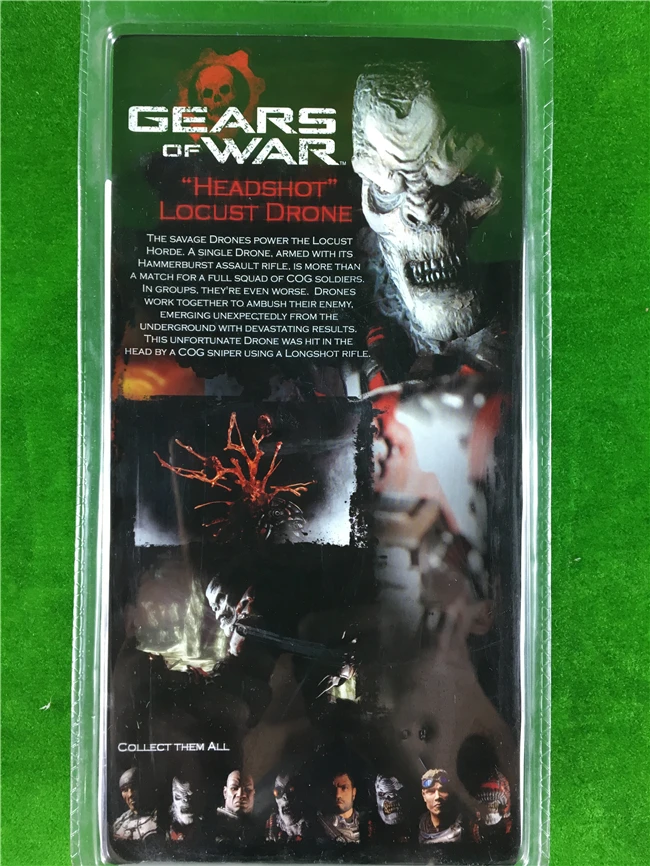 gears of war хедшот саранча Дрон NECA оригиналы Подлинная новая модель куклы 7 дюймов