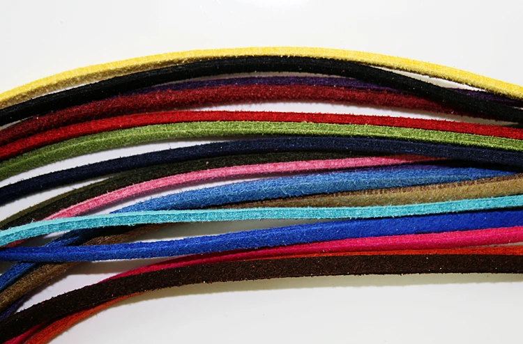 Акция 3 мм 1 м/лот смешанные цвета шнур из искусственной замши Сделай Сам кружева