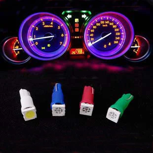 

10 x 24V 12V T5 smd 5050 Car Dashboard Interior Light LED Instrument Panel Fog Bulb Yellow/White/Red/Blue/Green/Pink/Ice Blue