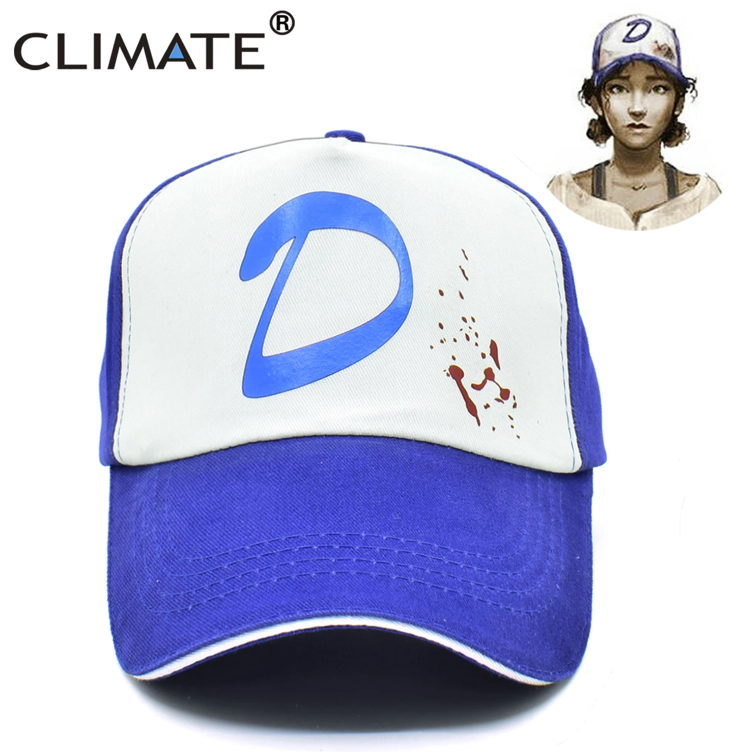 CLIMATE Clementine Кепка ходячая Кепка игровая Кепка Клементина Кепка Клима Косплей Кепка водителя грузовика девушка Coser Зомби Убийца крутая Кепка s