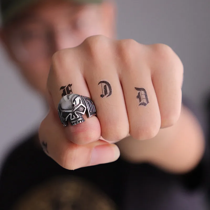 Мужское кольцо с черепом KLDY из нержавеющей стали индивидуальное модное хорошее