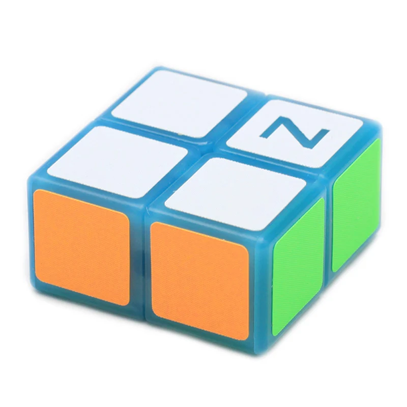 Zcube 1x2x2 профессиональный скоростной стикер карманные игрушки волшебный куб головоломка красочные Развивающие игрушки для детей - Цвет: Luminous blue