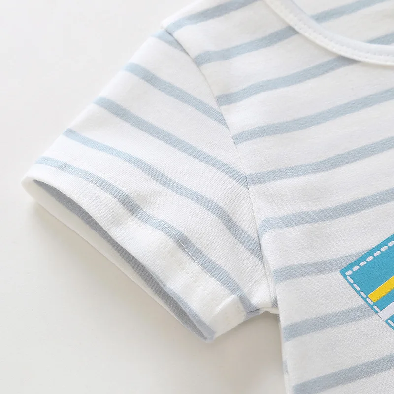 

Stripe cotton cute cars little boys romper summer soft short kids jumpsuit