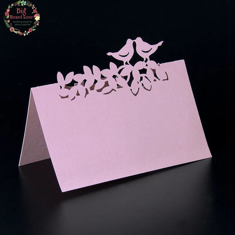 40 шт. декоративные настольные карты с птицами и лазерной резкой|card love|love cardsdecorate