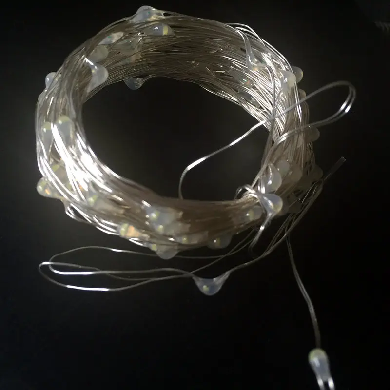 5 шт. 10 м 100 светодиодный Батарея приведенный в действие Луна светящиеся гирлянды