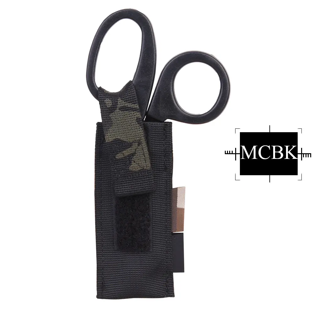 MCBK EMERSONGEAR сумка для ножниц держатель ножниц Тактическая Molle сумка для ножниц страйкбол военная Боевая сумка мультикам черный EM6367 - Цвет: MCBK