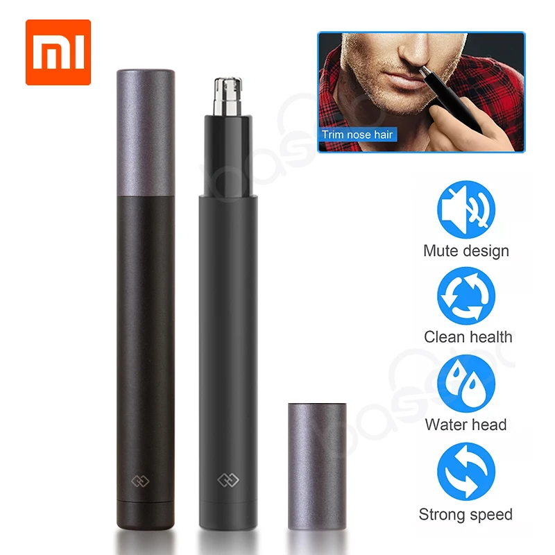 Xiaomi Мини-машинка тример для носа и ушей HN1 острое лезвие для мытья тела Портативный минималистский дизайн безопасный обрезать волосы, нос для Семья ежедневно Применение