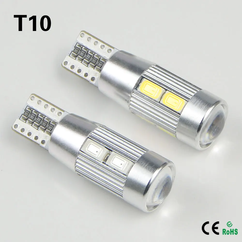 1X Алюминиевый Корпус Высокой Мощности HID COB T10 Авто СВЕТОДИОДНЫЕ Лампы свет W5W 194 192