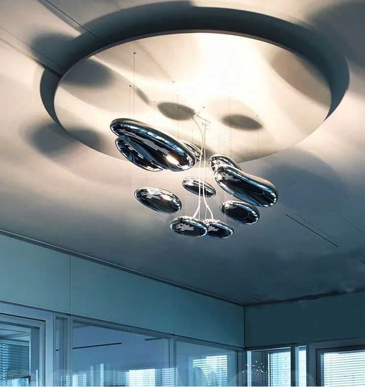 Современный потолочный светильник в виде космических капель воды научное и