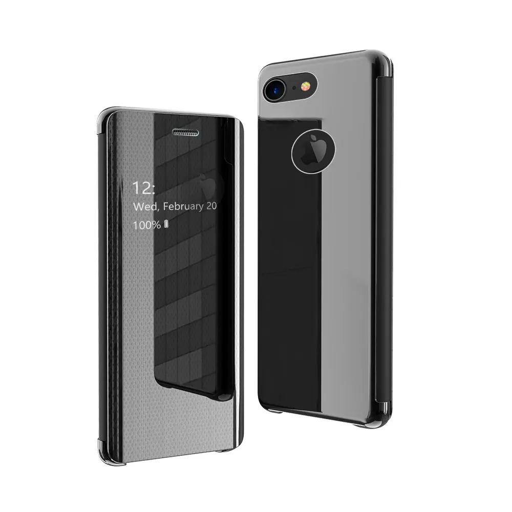 Откидной зеркальный чехол для телефона Apple iPhone XS Max XR X 10 6 S 7 8 Plus 6Plus 6SPlus 7Plus iPhoneX iPhoneXR
