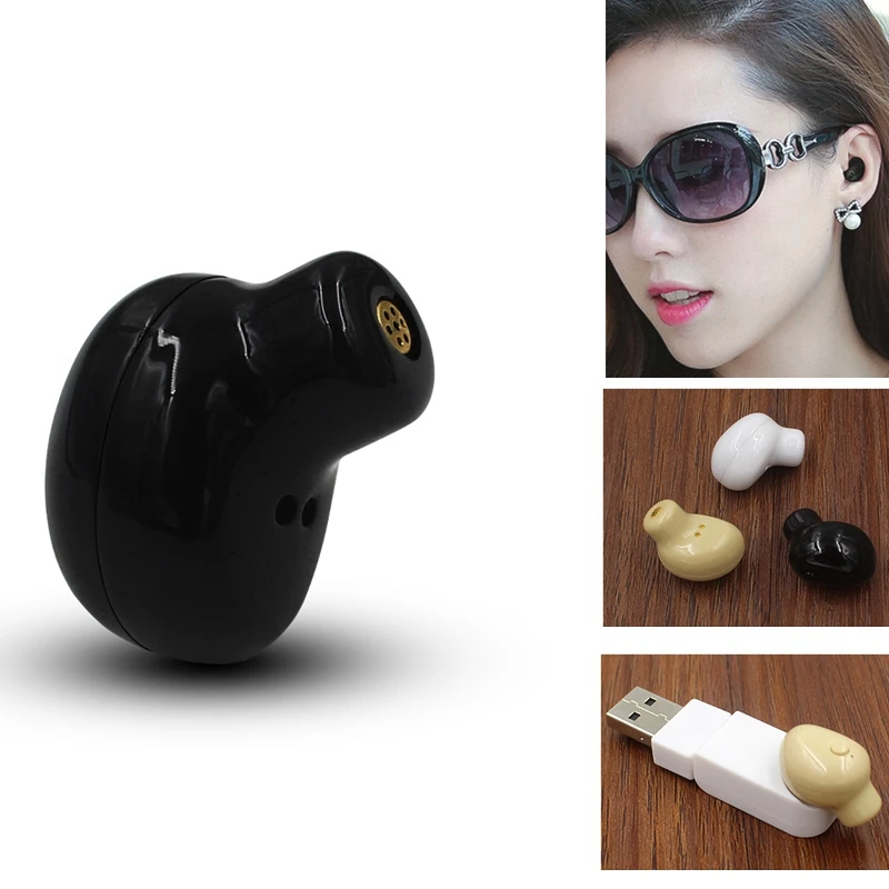 Портативный маленький мини Bluetooth наушники беспроводные стерео Handsfree In Ear