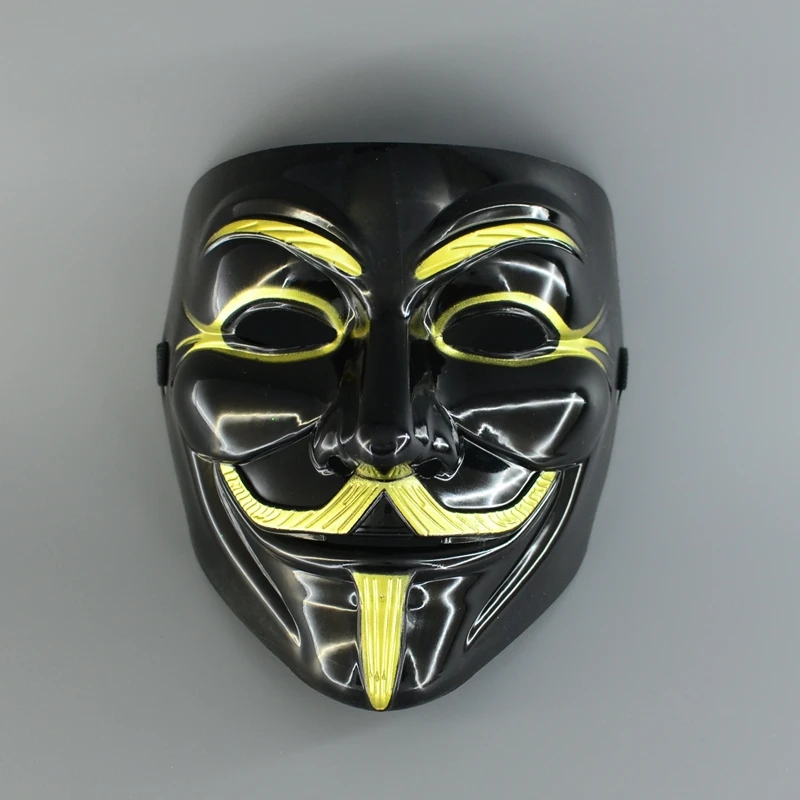 5 шт./лот черная v образная маска Guy Fawkes Vendetta Anonymous Costume для лица|mask hat|costume masquerade maskmask