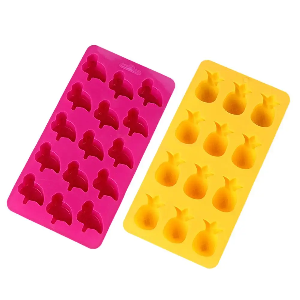 Многофункциональная силиконовая форма льда кубик кактус ананас Пингвин формы