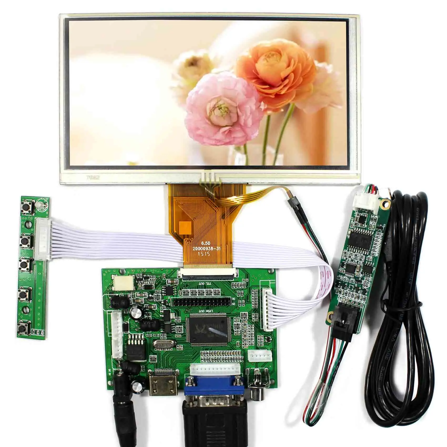 6 &quotAT065TN14 800X480 HD MI VGA AV ACC ЖК дисплей плата контроллера 4 проводной резистивный