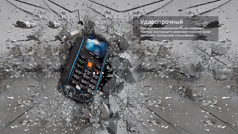 Подарок!) VKWorld камень V3 IP68 Водонепроницаемый 3 слота для sim-карт мобильный телефон 2,4 ''GSM FM русский 3000 мАч мобильный телефон PK Guophone A6