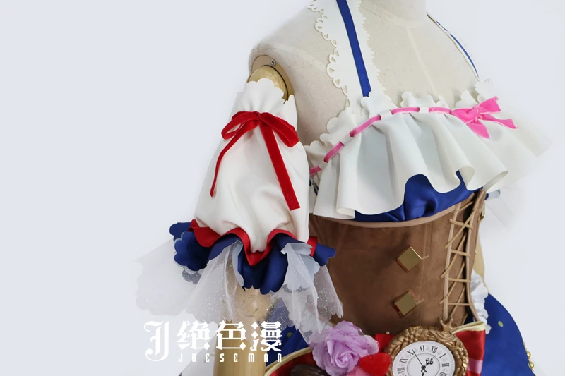 Love Live Sunshine Aqours Косплей Костюм Чика таками Рубиновая Роза макияж Kanan Matsuura Valentine Idol женская униформа платье