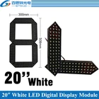 Уличный 7-семисегментный светодиодный цифровой номер белого цвета, 4 шт.лот, 20 дюймов, модуль для светодиодного дисплея по цене газа