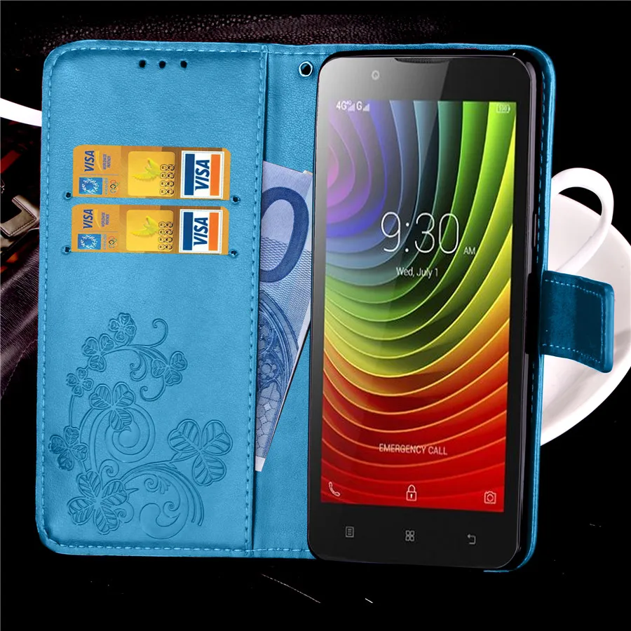 Чехол Lenovo A2010 с откидной крышкой 4 5 дюйма модный кожаный магнитный чехол-бумажник