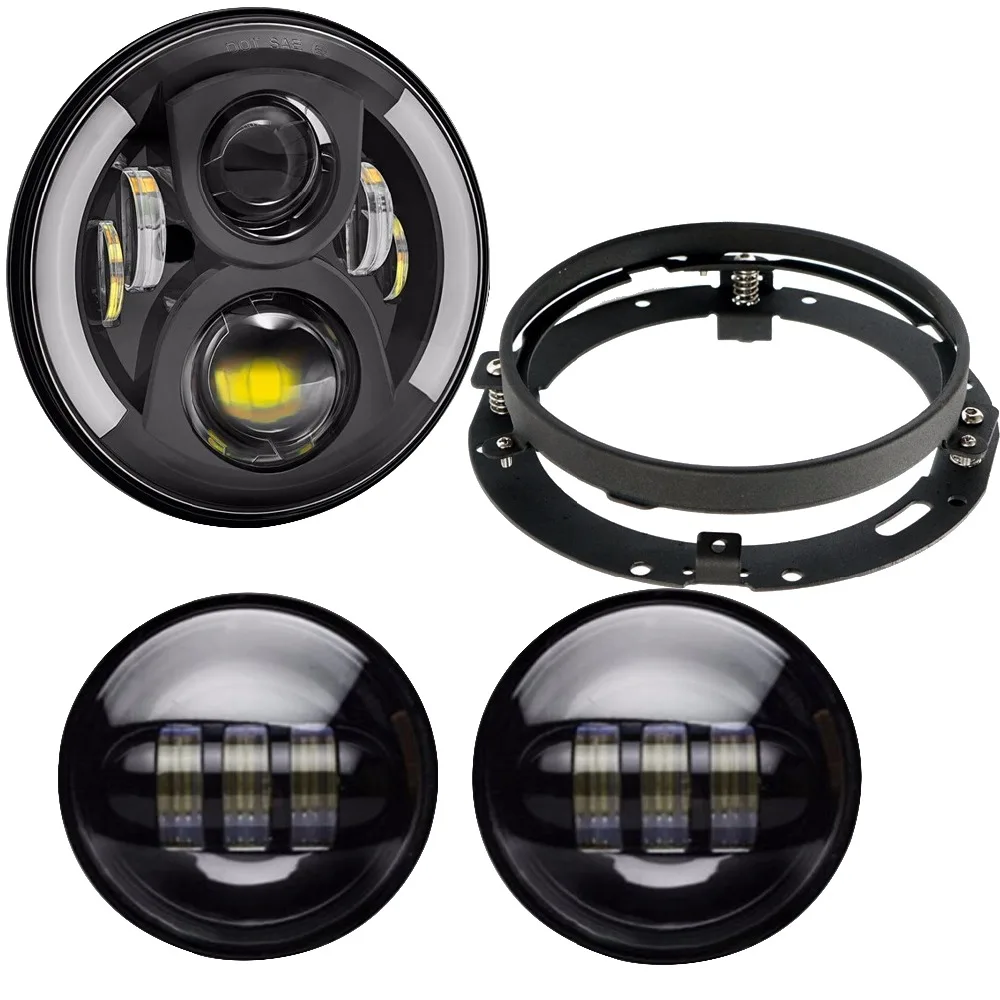 Hjyueng для Harley Запчасти 7 inch мотоцикл светодиодный фар Монтажный кронштейн 4 1/2