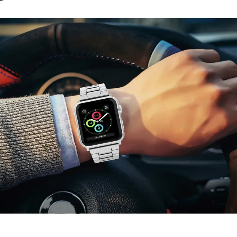 Ремешок для часов Apple Watch Band 44 мм 42 металлический браслет из нержавеющей стали iWatch