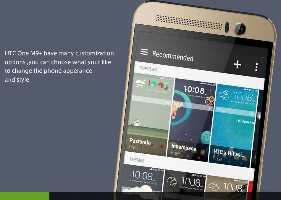 Мобильный телефон htc One M9 Plus M9pw 4G LTE, четыре ядра, 3 ГБ ОЗУ, 32 Гб ПЗУ, 5,2 дюймов, 2560x1440, двойная камера, смартфон