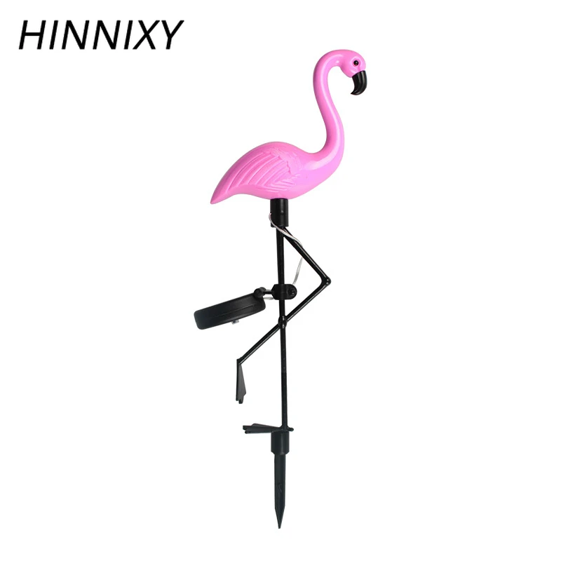 Hinnixy Солнечный газон лампа розовый Фламинго Форма пол ночные светильники вилла