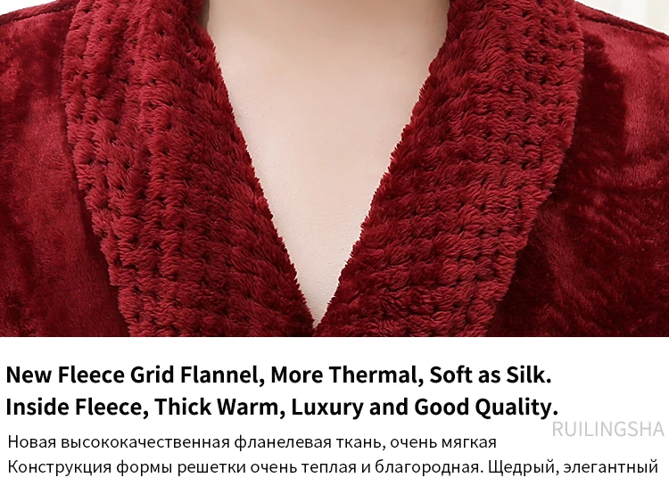 Женский и мужской теплый роскошный фланелевый удлиненный банный халат, зимний сексуальный меховой халат в сетку, теплое кимоно, халат для подружки невесты