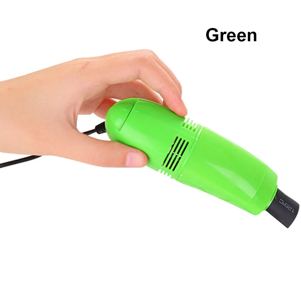 Green Новая мода мини компьютер пылесос USB клавиатура очиститель ПК ЩЕТКА для ноутбука пылеочиститель комплект для ноутбука Настольные компьютеры клавиатуры - Цвет: Green